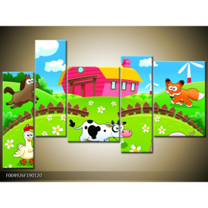 Obraz pro děti zvířata kráva