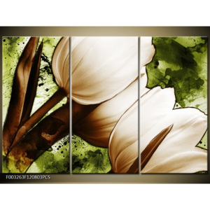 Obraz Malované tulipány - detail