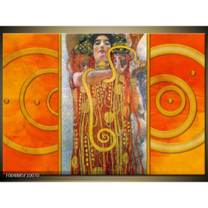 Obraz abstrakce ženy styl Gustav Klimt