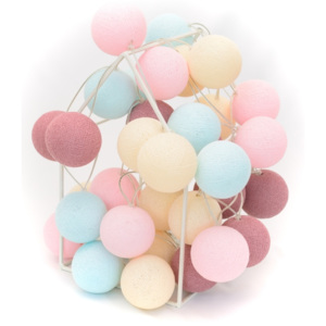 Svítící koule BallDesign – Lucky marshmallow - 10 koulí v linii klasik bez vypínače