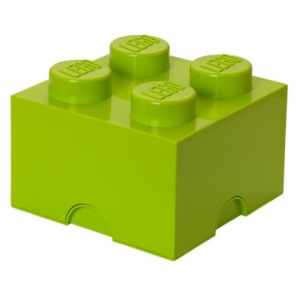 LEGO úložný box, limetková, 250 x 250 x 180 mm