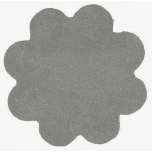 Vopi koberce Kusový koberec Color Shaggy světle šedý kytka - 120x120