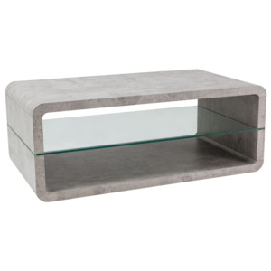 Stylový konferenční stolek v netradiční barvě šedého betonu KN308