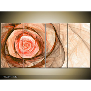 Obraz růže oranžová abstrakce