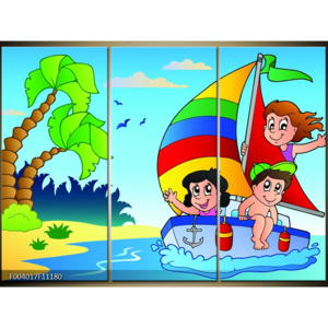 Obraz pro děti plachetnice