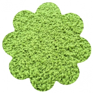 Vopi koberce Kusový koberec Color shaggy zelený kytka - 120x120