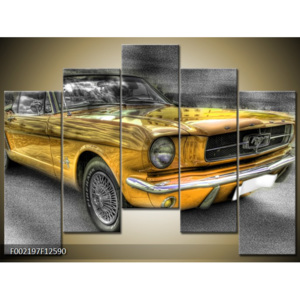 Obraz žluté auto 2