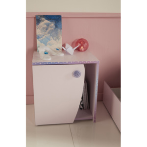 Harmonia Dětský noční stolek Frozen - světle růžová/fialková 90x200cm