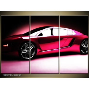 Obraz růžové auto