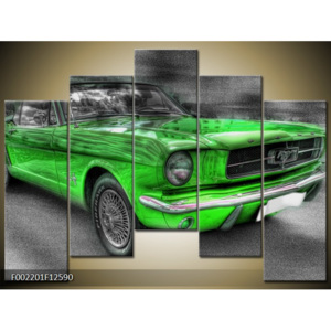 Obraz zelené auto