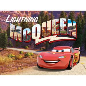 Obraz na plátně Auta - Lightning Mcqueen Mountain Drive, (80 x 60 cm)