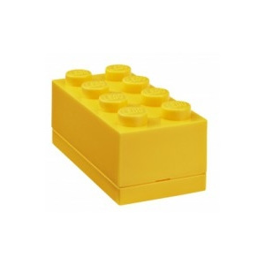 LEGO Mini Box, žlutá, 46 x 92 x 43 mm