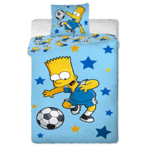 Jerry Fabrics Povlečení Simpsons Bart blue 140x200 70x90