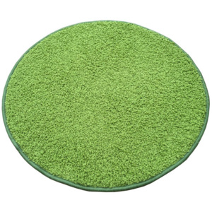 Kulatý koberec SHAGGY zelený