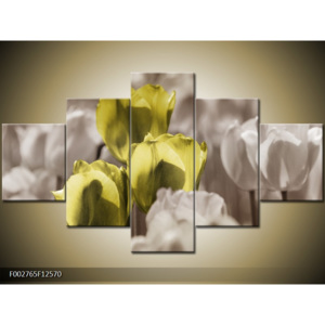 Obraz Tři žluté tulipány