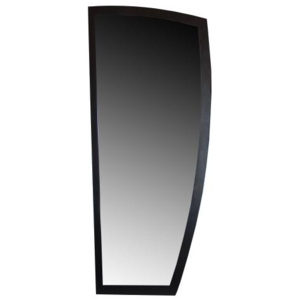 Nástěnné zrcadlo v rámu 106 x 45 cm pravé Černá struktura