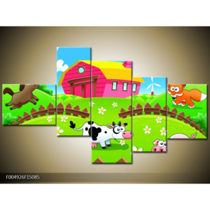 Obraz pro děti zvířata kráva