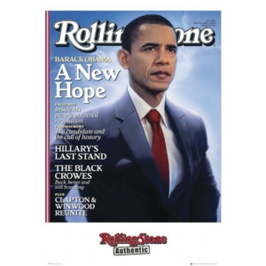 Plakát, Obraz - Rolling stone - obama, (61 x 91,5 cm)