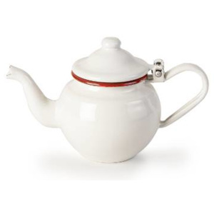 Konvička na čaj smaltovaná bílo červená 0,5l - Ibili
