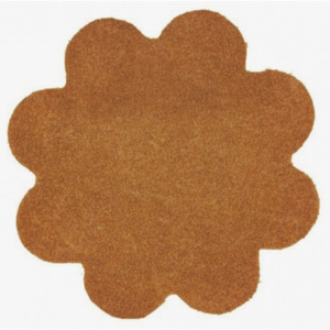Kusový koberec Color Shaggy hnědý kytka, Rozměry koberců 120x120 Vopi koberce