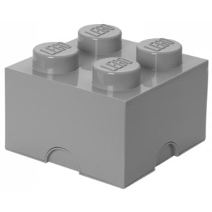 LEGO úložný box, šedá, 250 x 250 x 180 mm