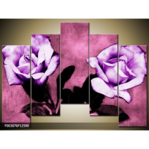 Obraz fialová růže
