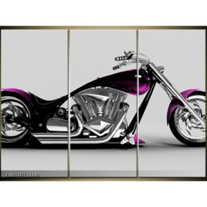 Obraz fialovo-černá moto
