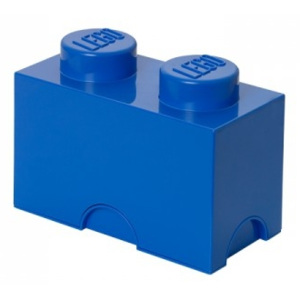LEGO úložný box, modrá, 125 x 250 x 180 mm