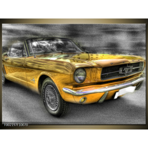 Obraz žluté auto 2