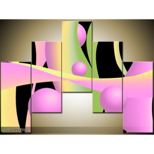 Obraz obraz růžová abstrakce design 90. léta