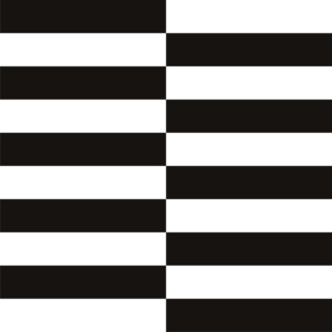 Tapety Horizontal Stripes 10cm Chessboard Black & White