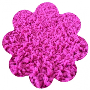 Vopi koberce Kusový koberec Color shaggy růžový kytka - 120x120