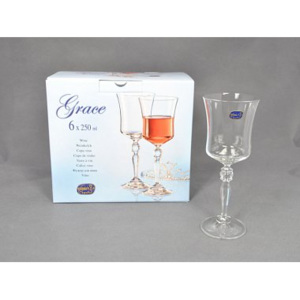 Crystalex GRACE Kalíšek na víno 250 ml CX40792250/6
