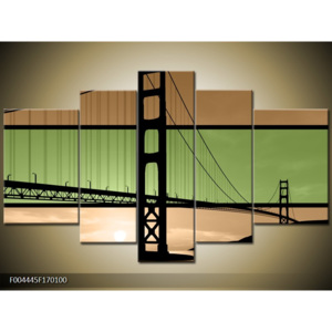 Obraz Golden Gate Bridge - zelená