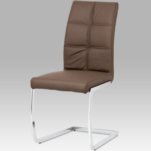 Jídelní židle HC-206 CAP koženka cappuccino - Autronic