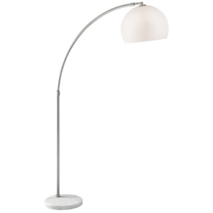MÖMAX modern living Lampa Stojací Scarlett barvy stříbra/bílá 180/200 cm