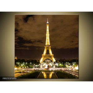 Obraz Eiffelova věž v noci