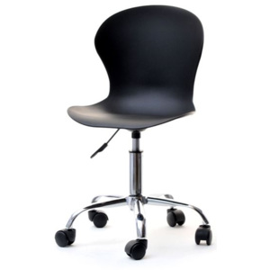 Design4life Dětská otočná židle CROCO Černá