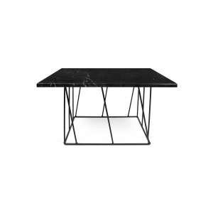 Tone Hone Konferenční stolek Boko MRAMOR 75 x 40 cm (Černý mramor s černou ocelí)