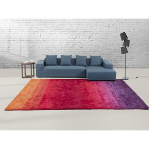 Shaggy polyester koberec fialovočervený140x200 cm - DINAR
