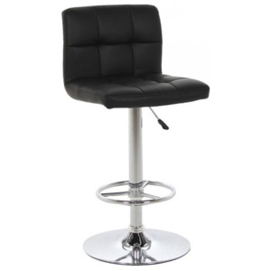 Barová židle Sandra, ekokůže, černá SCHDN0000034201 SCANDI