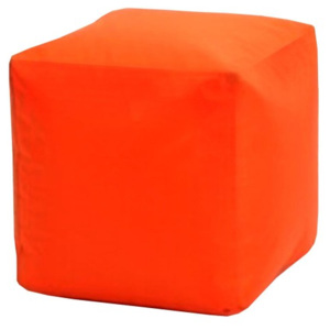 Sedací taburet CUBE oranžový V22