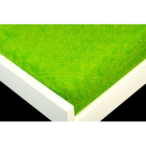 TP Žakárové prostěradlo (220 x 200) Premium - Zelená