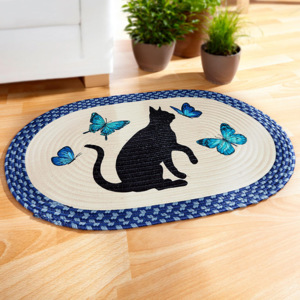 Splétaný koberec Kočka