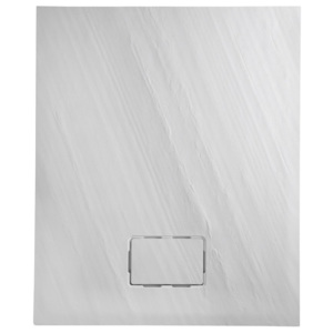 SAPHO - ATIKA sprchová vanička z litého mramoru, obdélník 120x80x3,5cm, bílá,dekor kámen (AK004)