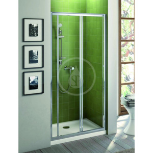 Ideal Standard Sprchové dveře posuvné (2-dílné) 100 cm - čiré sklo, silver bright (lesklá stříbrná) T9880EO