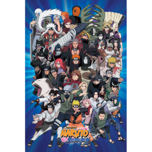 Plakát, Obraz - Naruto - Charasters Shippiden, (91,5 x 61 cm)