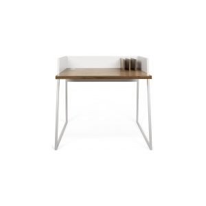 Tone Hone Designový kancelářský stolek Vinilo (Bílá (mat) a ořech (dýha))