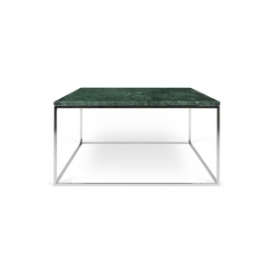 Tone Hone Konferenční stolek Refal MRAMOR 75 cm (Zelený mramor, chrom. nohy)