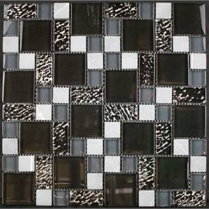 Mozaika sklo-kámen Multix8 černá MKS483